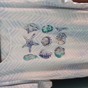 Karen Scott seashell t shirt